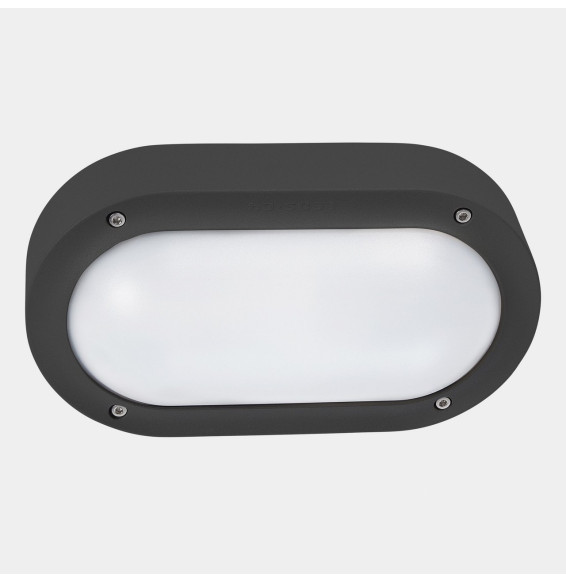 LedsC4 - Aplique IP66 BASIC LED 6.7W SW 2700-3200-4000K ON-OFF gris urbano 721lm