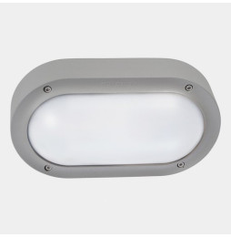 LedsC4 - Aplique IP66 BASIC LED 6.7W SW 2700-3200-4000K ON-OFF gris 674lm