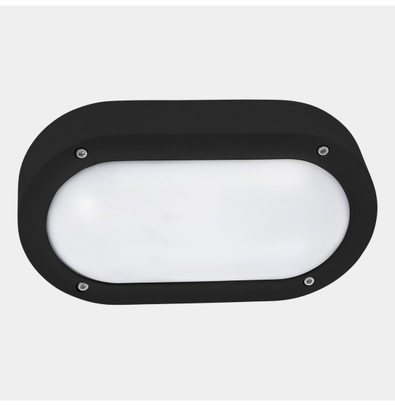 LedsC4 - Aplique IP66 BASIC E27 15W negro