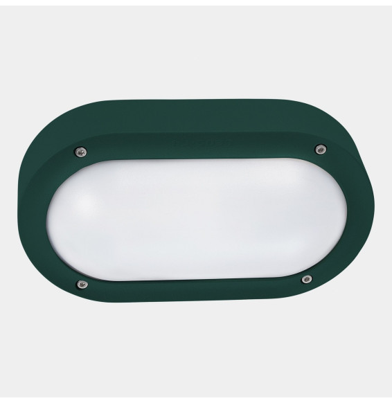 LedsC4 - Aplique IP66 BASIC LED 6.7W SW 2700-3200-4000K ON-OFF verde abeto 674lm