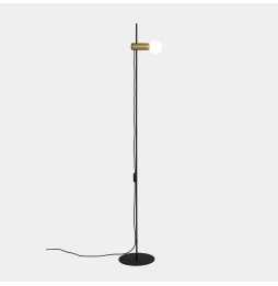LedsC4 - Luminaria pie de salón Nude E27 15W negro