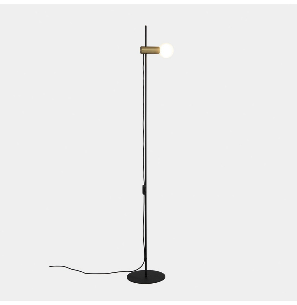 LedsC4 - Luminaria pie de salón Nude E27 15W negro