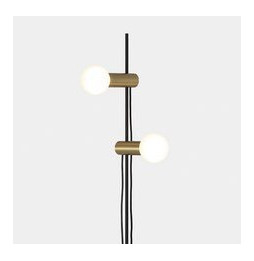 LedsC4 - Luminaria pie de salón Nude E27 E27 30W negro