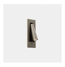 LedsC4 - Luz de lectura GAMMA SR USB LED 2.1W 2700K níquel satinado 137lm