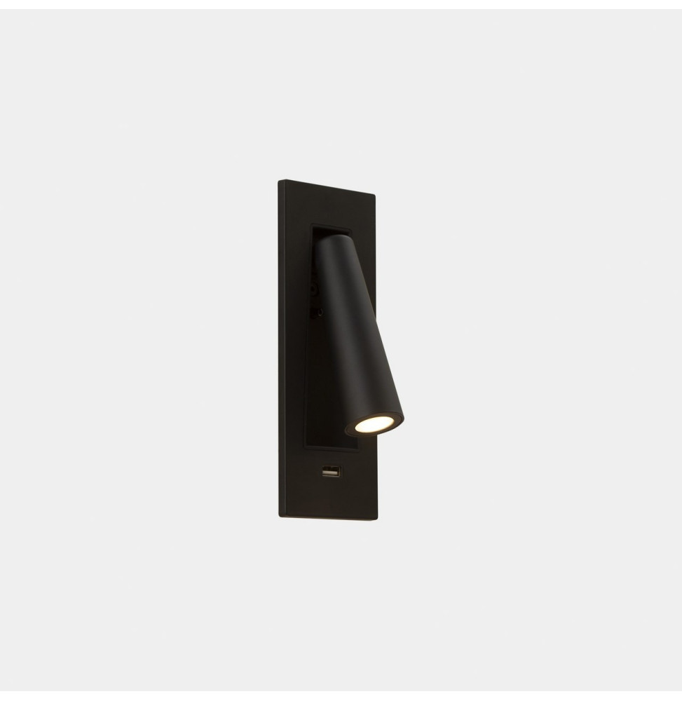 LedsC4 - Luz de lectura GAMMA SR USB LED 2.1W 2700K negro 137lm