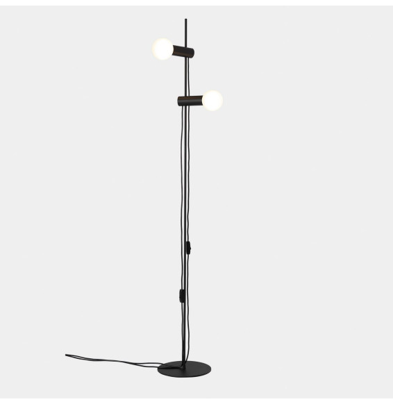 LedsC4 - Luminaria pie de salón Nude E27 E27 30W negro