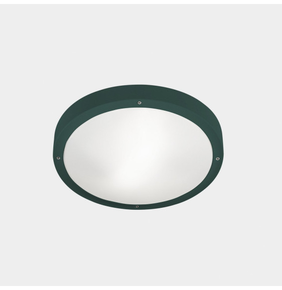LedsC4 - Plafón IP66 BASIC E27 15W verde abeto