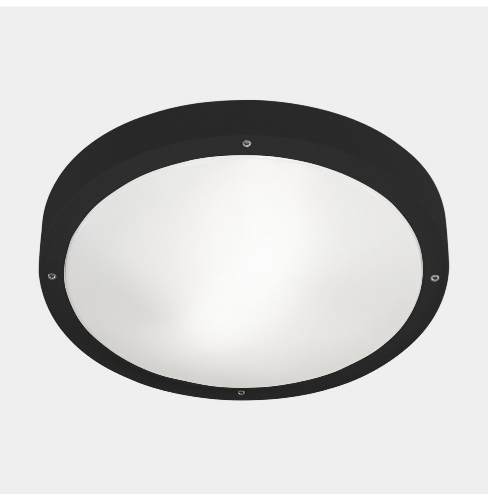 LedsC4 - Plafón IP66 BASIC E27 E27 15, 15W negro