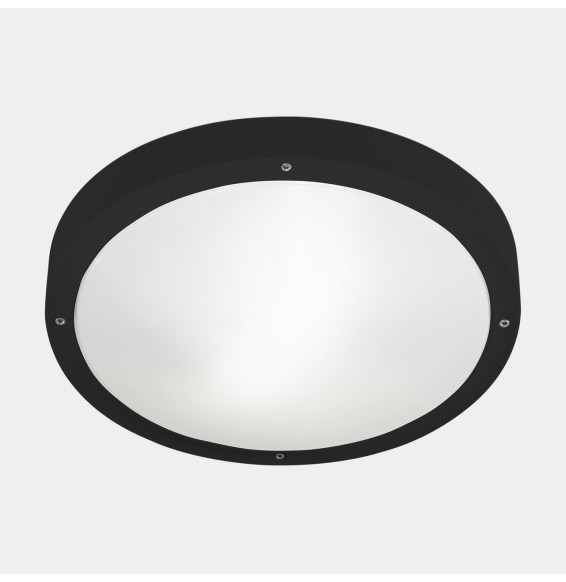 LedsC4 - Plafón IP66 BASIC E27 E27 15, 15W negro