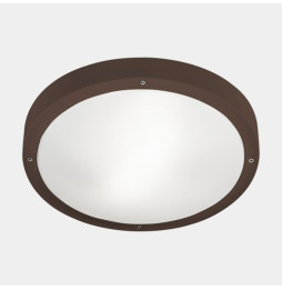 LedsC4 - Plafón IP66 BASIC E27 E27 15, 15W marrón