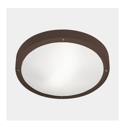 LedsC4 - Plafón IP66 BASIC E27 E27 15, 15W marrón