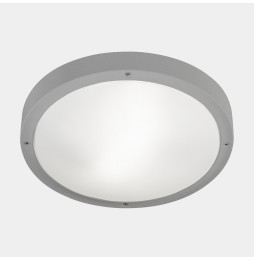 LedsC4 - Plafón IP66 BASIC E27 E27 15, 15W gris