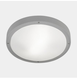 LedsC4 - Plafón IP66 BASIC E27 E27 15, 15W gris