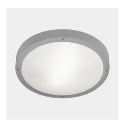 LedsC4 - Plafón IP66 BASIC E27 E27 15, 15W gris