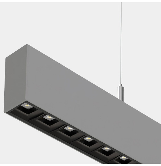 LedsC4 - Sistema lineal Infinite Pro 1136mm Up&Down Opticell 29.3, 26.1W 3000-4000K CRI 90 DALI-2/PUSH gris IP40 7994lm
