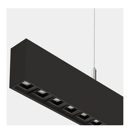 LedsC4 - Sistema lineal Infinite Pro 1136mm Up&Down Opticell 14.2, 26.1W 3000-4000K CRI 90 ON-OFF negro IP40 6084lm