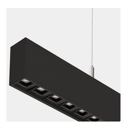 LedsC4 - Sistema lineal Infinite Pro 1136mm Up&Down Opticell 14.2, 26.1W blanco cálido 3000K CRI 90 ON-OFF negro IP40 6084lm