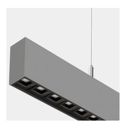 LedsC4 - Sistema lineal Infinite Pro 1136mm Up&Down Opticell 29.3, 26.1W 3000-4000K CRI 90 ON-OFF gris IP40 7994lm