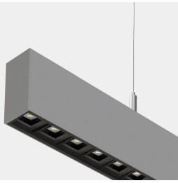 LedsC4 - Sistema lineal Infinite Pro 1136mm Up&Down Opticell 14.2, 26.1W 3000-4000K CRI 90 ON-OFF gris IP40 6342lm