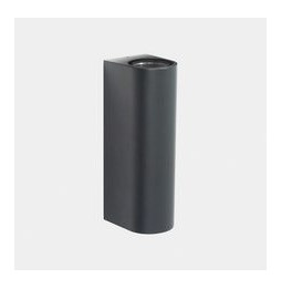 LedsC4 - Aplique IP66 Max emisión doble LED 31.5W blanco cálido 3000K ON-OFF gris urbano 4094lm