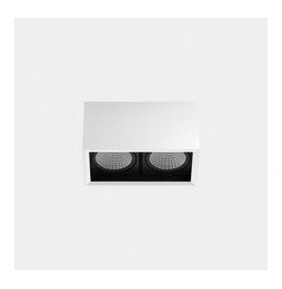 LedsC4 - Downlight MULTIDIR SURFACE SMALL DOUBLE 14.6W blanco cálido 2700K CRI 90 61.9º blanco IN IP20 / OUT IP54 1696lm