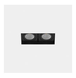 LedsC4 - Downlight MULTIDIR TRIMLESS SMALL DOUBLE 14.6W blanco cálido 3000K CRI 90 24.1º negro IN IP20 / OUT IP54 1720lm