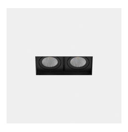 LedsC4 - Downlight MULTIDIR TRIMLESS SMALL DOUBLE 14.6W blanco neutro 4000K CRI 90 16.5º negro IN IP20 / OUT IP54 1836lm