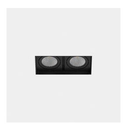LedsC4 - Downlight MULTIDIR TRIMLESS SMALL DOUBLE 14.6W blanco cálido 3000K CRI 90 61.9º negro IN IP20 / OUT IP54 1708lm