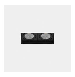 LedsC4 - Downlight MULTIDIR TRIMLESS SMALL DOUBLE 21.4W blanco cálido 2700K CRI 90 17.6º negro IN IP20 / OUT IP54 2174lm