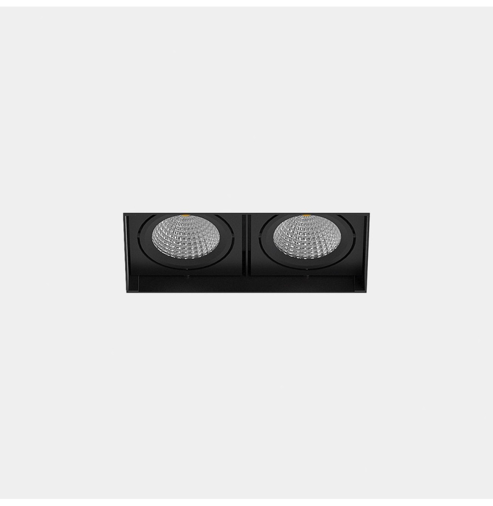 LedsC4 - Downlight MULTIDIR TRIMLESS SMALL DOUBLE 14.6W blanco neutro 4000K CRI 90 61.9º negro IN IP20 / OUT IP54 1804lm LedsC4 - Downlight MULTIDIR TRIMLESS SMALL DOUBLE 14.6W blanco neutro 4000K CRI 90 61.9º negro IN IP20 / OUT IP54 1804lm