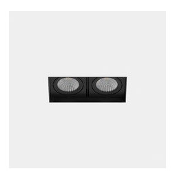 LedsC4 - Downlight MULTIDIR TRIMLESS SMALL DOUBLE 14.6W blanco neutro 4000K CRI 90 61.9º negro IN IP20 / OUT IP54 1804lm
