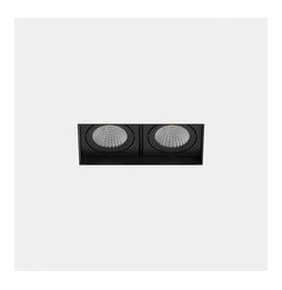 LedsC4 - Downlight MULTIDIR TRIMLESS SMALL DOUBLE 21.4W blanco cálido 3000K CRI 90 17.6º negro IN IP20 / OUT IP54 2288lm