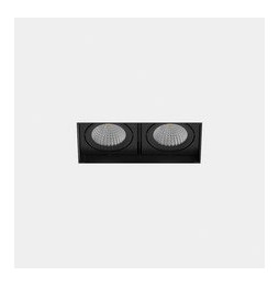 LedsC4 - Downlight MULTIDIR TRIMLESS SMALL DOUBLE 21.4W blanco cálido 3000K CRI 90 24.5º negro IN IP20 / OUT IP54 2288lm