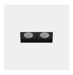 LedsC4 - Downlight MULTIDIR TRIMLESS SMALL DOUBLE 21.4W blanco cálido 2700K CRI 90 61.9º negro IN IP20 / OUT IP54 2174lm
