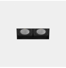 LedsC4 - Downlight MULTIDIR TRIMLESS SMALL DOUBLE 21.4W blanco cálido 3000K CRI 90 61.9º negro IN IP20 / OUT IP54 2288lm