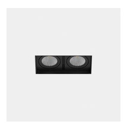 LedsC4 - Downlight MULTIDIR TRIMLESS SMALL DOUBLE 21.4W blanco cálido 3000K CRI 90 61.9º negro IN IP20 / OUT IP54 2288lm