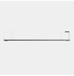 LedsC4 - Luminaria lineal APEX_2_SPOTS_D50_AW58 42W blanco cálido 2700K CRI 90 DALI blanco IP40 3419lm