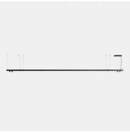 LedsC4 - Luminaria lineal APEX_2_SPOTS_D50_AW58 36W blanco cálido 3000K CRI 95 Casambi blanco IP40 2898lm