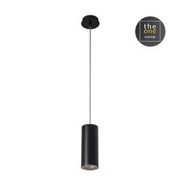 LedsC4 - Luminaria GOLGANTE PIPE 1xGU10 negro / dorado