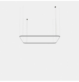 LedsC4 - Luminaria colgante cuadrada Geometric superficie 4000x4000mm LED 315 blanco neutro 4000K 0-10V blanco 22085lm