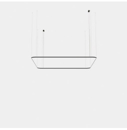 LedsC4 - Luminaria colgante cuadrada Geometric superficie 4000x4000mm LED 315 blanco cálido 3000K ON-OFF negro 20449lm