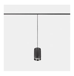 LedsC4 - Luminaria colgante Iris Hoop 50° bajo voltaje 5.7 blanco neutro 4000K CRI 90 ON-OFF negro/gris/transparente 750lm