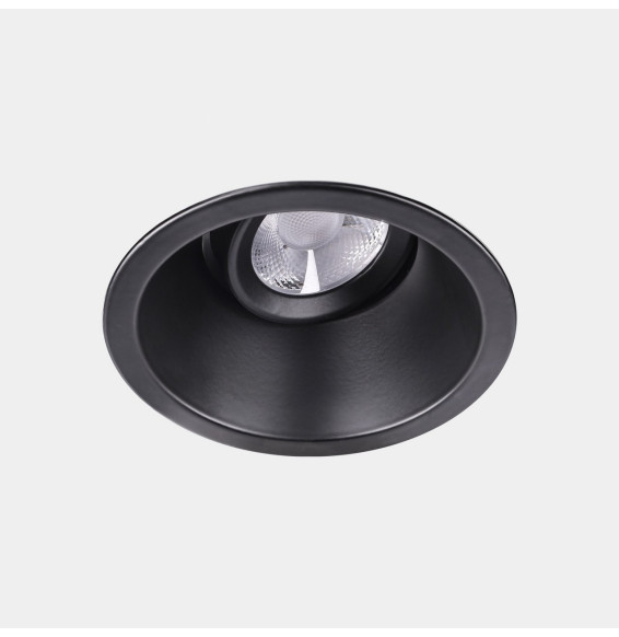 LedsC4 - Downlight Play High Visual Comfort Round Adjustable 10.5 2700K CRI 90 7.3° PHASE CUT negro IN IP20 / OUT IP23 497lm