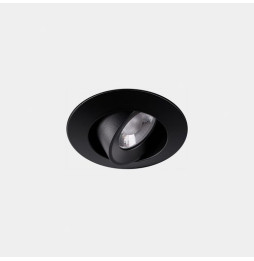 LedsC4 - Downlight Play Flat Round Adjustable 10.5 4000K CRI 90 8° PHASE CUT negro IN IP20 / OUT IP23 587lm