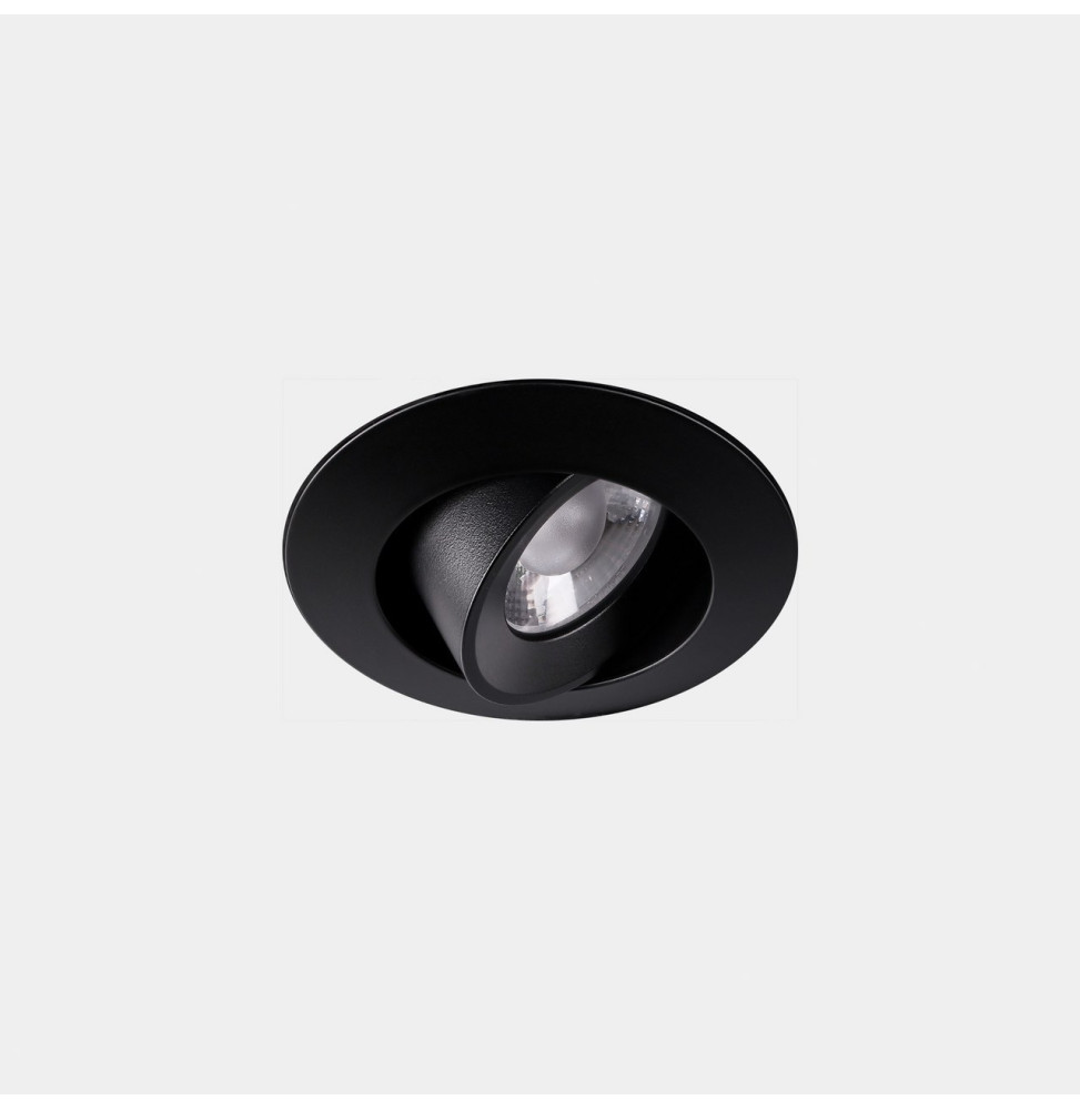 LedsC4 - Downlight Play Flat Round Adjustable 8.5 4000K CRI 90 8° negro IN IP20 / OUT IP23 587lm LedsC4 - Downlight Play Flat Round Adjustable 8.5 4000K CRI 90 8° negro IN IP20 / OUT IP23 587lm