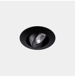 LedsC4 - Downlight Play Flat Round Adjustable 8.5 4000K CRI 90 8° negro IN IP20 / OUT IP23 587lm