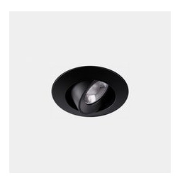 LedsC4 - Downlight Play Flat Round Adjustable 8.5 4000K CRI 90 8° negro IN IP20 / OUT IP23 587lm