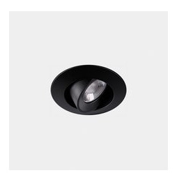 LedsC4 - Downlight Play Flat Round Adjustable 10.5 3000K CRI 90 8° PHASE CUT negro IN IP20 / OUT IP23 549lm