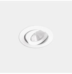 LedsC4 - Downlight Play Flat Round Adjustable 10.5 3000K CRI 90 8° PHASE CUT blanco IN IP20 / OUT IP23 549lm