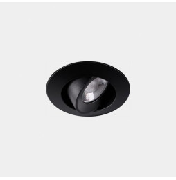 LedsC4 - Downlight Play Flat Round Adjustable 10.5 3000K CRI 90 8° DALI-2/PUSH negro IN IP20 / OUT IP23 549lm